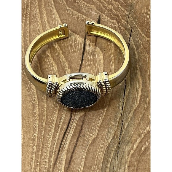 Gem Essence Women’s Wrist Watch Cover Flip Over Face Druzy Sparkle Bejeweled ⏱🔥 - Picture 6 of 7